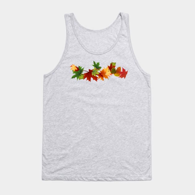 Autumn Leaves Tank Top by pasnthroo